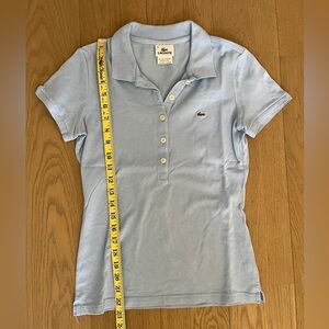 Lacoste light blue short sleeve polo